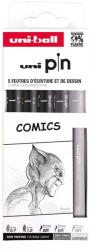 uni 5 darabos rajzmarker készlet Comics (2UPIN5PASP019)