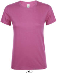 SOL'S Női REGENT kereknyakú rövid ujjú pamut póló, SOL'S SO01825, Orchid Pink-L (so01825ohp-l)