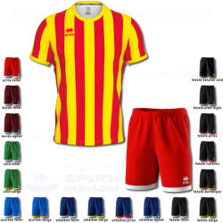 ERREA STRIP & BARNEY SET futball mez + nadrág SZETT - piros-sárga