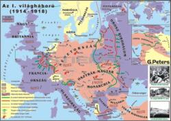 Stiefel Az I. világháború iskolai történelmi falitérkép (112102)