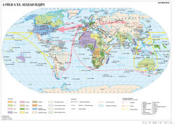 Stiefel A Föld a XX. század elején (160 x 120 cm) iskolai történelmi falitérkép (D27-XL)