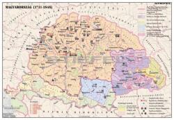 Stiefel Magyarország 1711-1848 között (160 x 120 cm) iskolai történelmi falitérkép (D202-XL)