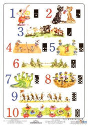 Stiefel Számtabló és színtabló fóliázott, lécezett kivitelben (41207)