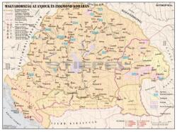 Stiefel Magyarország az Anjouk és Zsigmond korában iskolai történelmi falitérkép (DC14-L)