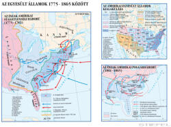 Stiefel Az Egyesült Államok 1775-1865 között (140 x 100 cm) iskolai történelmi falitérkép (D1923-L)