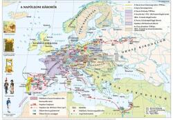 Stiefel Európa a francia forradalom és a napóleoni háborúk idején (140 x 100 cm) iskolai történelmi falitérkép (D20-L)