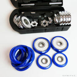 Dalnoki Súlyzó készlet gumi felülettel, 15 kg (DA-110975)