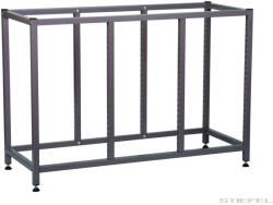  Gratnells Tárolókeret, alacsony, 3 oszlopos, szürke (GR-342543)