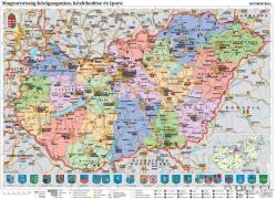 Stiefel Magyarország közigazgatása, közlekedése és ipara (140 x 100 cm) kiadási év: 2013 (DF1213-L)