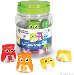 Learning Resources Snap-n-Learn Rainbow Owls játékkészlet (LR-LER6711)