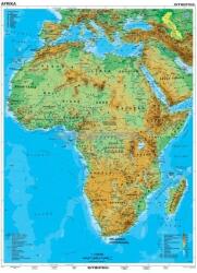 Stiefel Afrika domborzati térkép ( 120 x 160 cm) (D47467-XL)