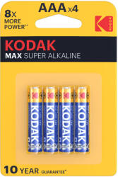 Kodak Max Alkáli Mikro Elem AAA B4