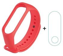 GIGAPACK GP-78921 Xiaomi MI Band 4 / MI Band 3 piros szilikon keret + kijelzővédő (GP-78921)