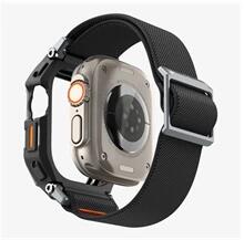 Spigen ACS07104 Apple Watch Ultra 2 49mm / Watch Ultra 49mm fekete szilikon óraszíj (ACS07104)