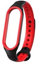 GIGAPACK GP-110028 Xiaomi Mi Band 5 / Mi Band 6 fekete/piros szilikon óraszíj (GP-110028)
