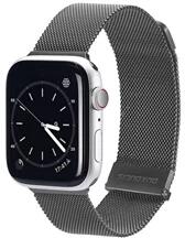 DUX DUCIS GP-145247 Apple Watch Series 9 41mm / Series 8 41mm / Series 7 41mm szürke alumínium milánói óraszíj (GP-145247)
