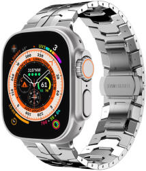 4wrist Acél óraszíj Iron Man Apple Watch-hoz 42/44/45/49 mm - Silver