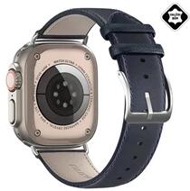 DUX DUCIS GP-149592 Apple Watch Ultra 2 49mm / Watch Ultra 49mm / Watch Series 9 45mm sötétkék bőr óraszíj (GP-149592)