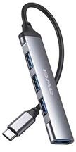 Awei CL-150T 4xUSB fekete Type-C USB HUB (CL-150T)