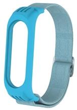 GIGAPACK GP-110037 Xiaomi Mi Band 6 / Mi Band 5 / MI Band 4 világoskék textil óraszíj (GP-110037)