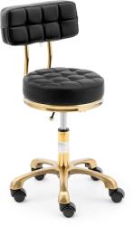 Physa Gurulós szék háttámlával - 47 - 61 cm - 150 kg - fekete (PHYSA GELA BLACK)