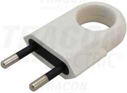 Tracon Szerelhető csatlakozódugó, lapos húzható H03VV-F2x0, 75 1×EURO, 250VAC, max. 10A (TCSDLH)