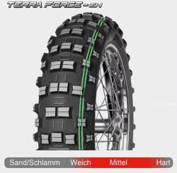 Mitas Motocross - Terra Force EH - 140 80-18 [70M] [dunga verde dubla] Latime 140 Inaltime 80 Janta 18 (530-4218-36)
