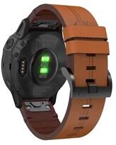 GIGAPACK GP-149245 Garmin Epix Pro (Gen2) 42mm / Fenix 7S Pro Solar / Fenix 5S Plus 20mm barna bőr hatású óraszíj (GP-149245)