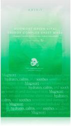 AXIS-Y Mugwort Green Vital Energy Complex Sheet Mask arcmaszk hidratáló és nyugtató hatással 27 ml