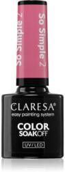 Claresa SoakOff UV/LED Color So Simple géles körömlakk árnyalat 2 5 g