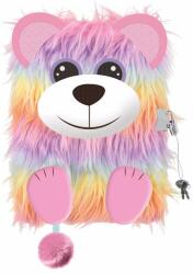 St. Majewski My little friend szőrmés kulcsos napló - A/5 - 96 lapos - Rainbow Bear (669552)
