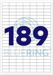 Bluering Etikett címke, 25, 4x10mm, 100 lap, 189 címke/lap Bluering® (10295) - web24