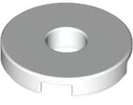 LEGO® 15535c1 - LEGO fehér kerek csempe, lyukkal, 2 x 2 méretű (15535c1)