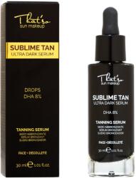THAT SO Ser Sublime Tan Ultra Dark cu efect bronzant 8% DHA, 30 ml, That So
