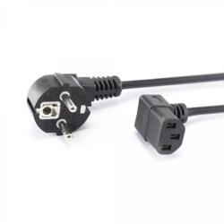 SBOX POWER-UGAONI PC-SCHUKO 220V hálózati tápkábel 2m 90°-os Fekete (POWER-KUTNI)