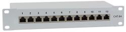 LogiLink Cat. 6A Patch Panel 12-Port 10" , shielded, grey (NP0052)