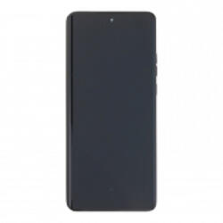 Motorola Edge 40 Neo előlap keret, lcd kijelző és érintőpanel, fekete, black beauty (gyári)