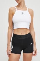 adidas Performance edzős rövidnadrág Techfit Hyperglam fekete, nyomott mintás, közepes derékmagasságú, IN9299 - fekete XL