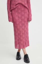 Pepe Jeans szoknya GWEN rózsaszín, maxi, ceruza fazonú, PL901121 - rózsaszín XS