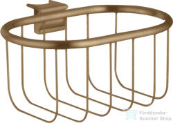 Hansgrohe AXOR UNIVERSAL MONTREUX 160/83 szappantartó kosár Unica zuhanyrúdra, szálcsiszolt bronz 42066140 (42066140)