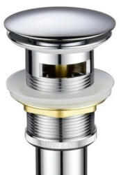 Viva Style Klikk - klakk leeresztő - KEREK - KRÓM - túlfolyós modókagylóhoz - 5/4" - Ø 67 mm (31QEB002M) - globalvivamarket