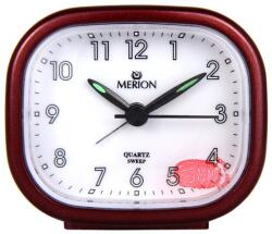 Merion ébresztőóra, quartz, metál bordó (3746-4)