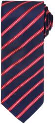 Premier Workwear Sportos csíkos nyakkendő - Sötétkék / piros (PR784-1000213246)
