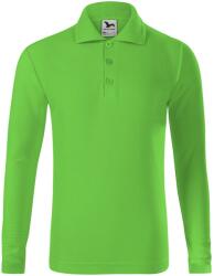 MALFINI Gyerek hosszú ujjú póló Pique Polo - Apple green | 122 cm (6 éves) (2419209)