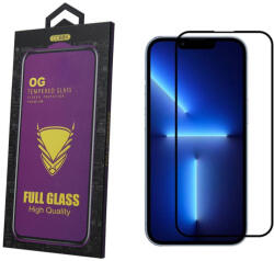 OG Premium iPhone 11/Xr teljes kijelzős edzett üvegfólia, 5D, fekete