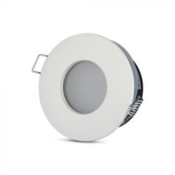 V-TAC Led GU10 Spot Keret Kerek Matt Fehér ф84 IP54 - 3613 (3613)