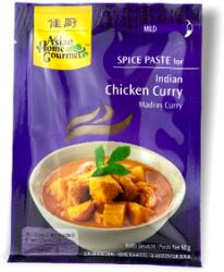 Asian Home Gourmet Indiai Csirkés Curry Fűszerpaszta, 50gr (Asian Home Gourmet) (8886390202048  06/01/2027 (12+36db))