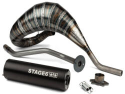 Stage6 R/T 80-90ccm CNC kipufogó (Derbi EBE / EBS - Piaggio D50B0 - fekete) - tomamotor - 188 415 Ft