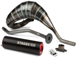 Stage6 R/T 80-90ccm CNC kipufogó (Derbi EBE / EBS - Piaggio D50B0 - piros/fekete) - tomamotor - 188 415 Ft