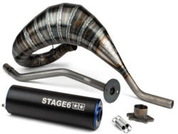 Stage6 R/T 80-90ccm CNC kipufogó (Derbi EBE / EBS - Piaggio D50B0 - kék/fekete) - tomamotor - 188 415 Ft